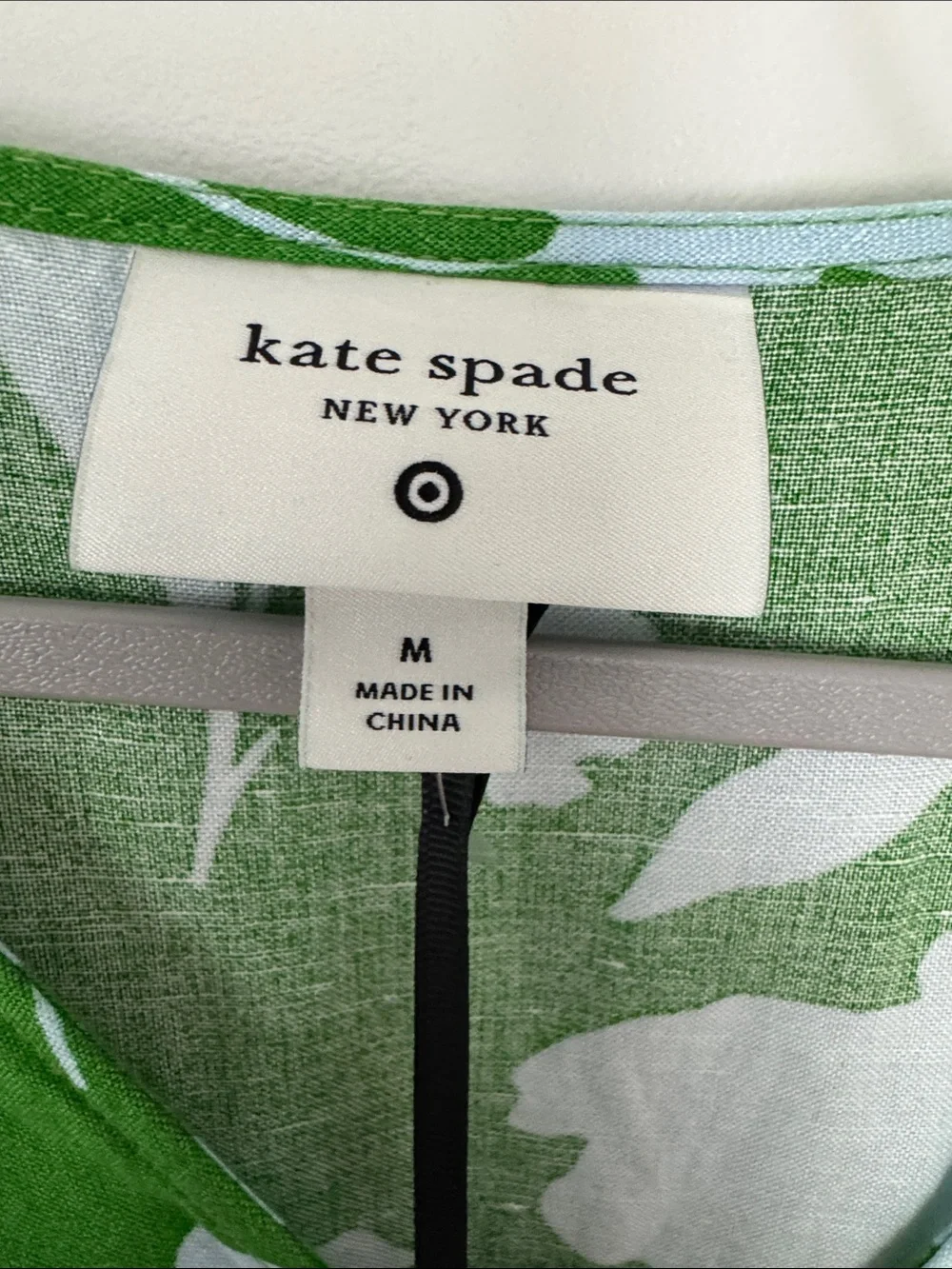 kate spade Green and Light Blue Floral Midi Dress